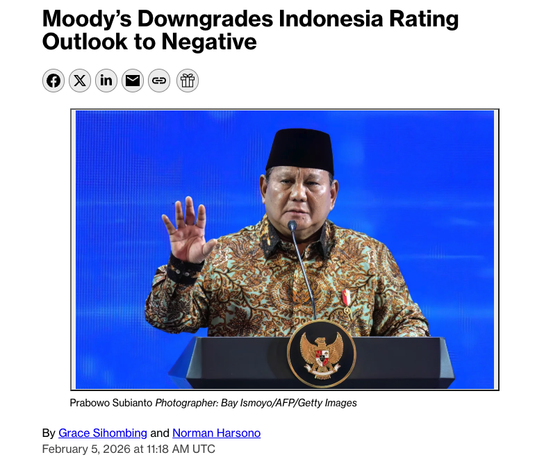 Another piece of bad news from overseas.