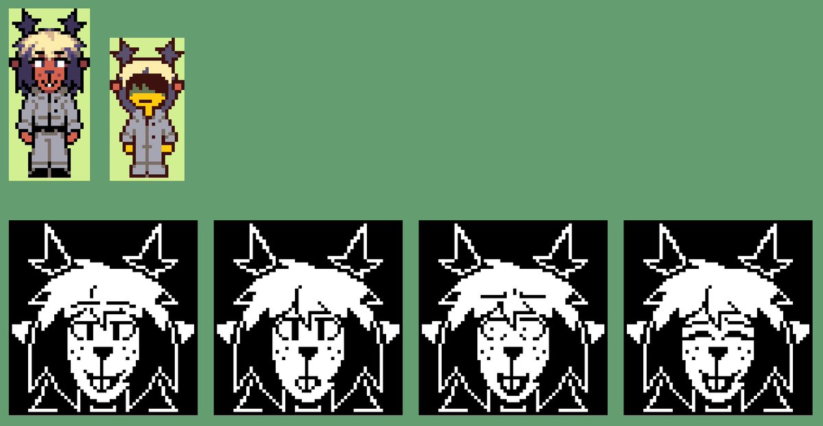 Purtangle's tweet image. Edited the talksprite and added some more stuff (Dess onesie 😰)
#deltarunefanart #deltarune #DessHoliday