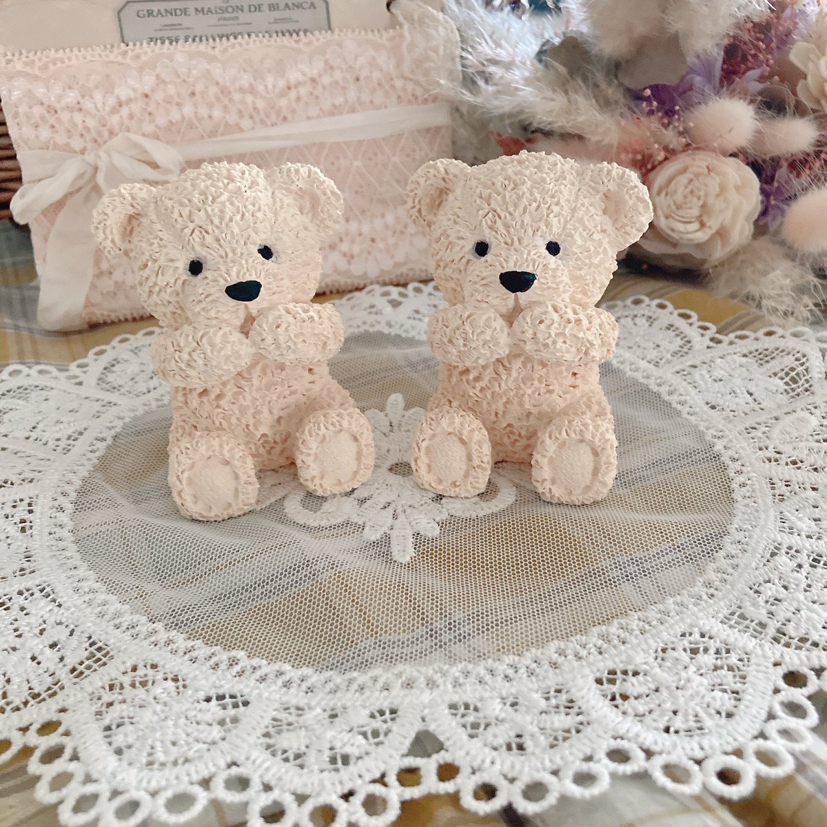 ふわもこなくまちゃんだ〜🧸︎💕︎ 装飾なしのシンプルくまちゃんは