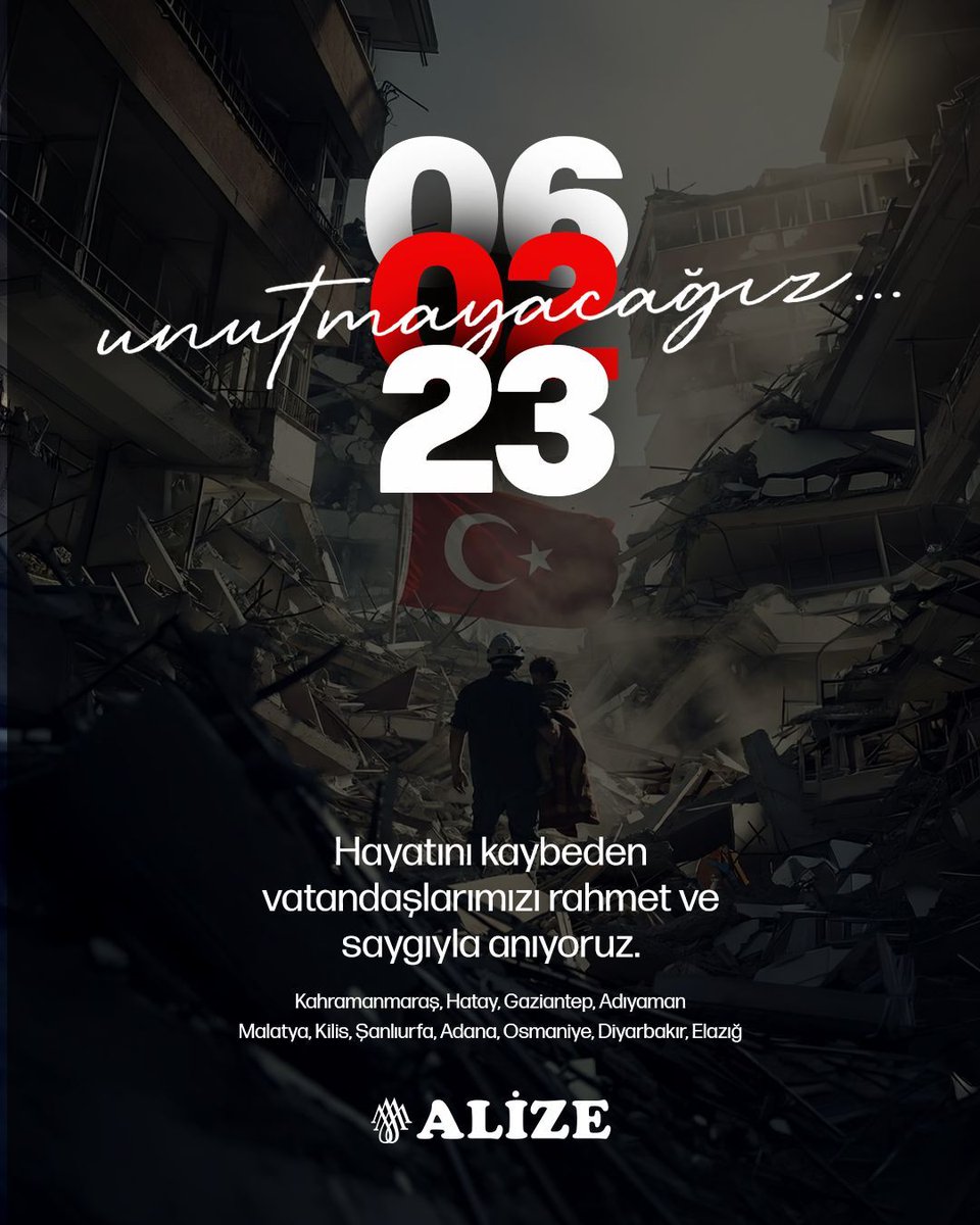 AlizeBodrum's tweet photo. 6 Şubat…
Sessizliğin enkazdan daha ağır olduğu gün.
Kayıplarımızı unutmadık.
Acıyı da, umudu da aynı kalpte taşıyoruz.
Unutmadık. Unutmayacağız. 🕊️
#6Şubat #Deprem #Unutmadık #Dayanışma #Umut #İnsanlık #AlizeBodrum https://t.co/QaaJx0Q5rR