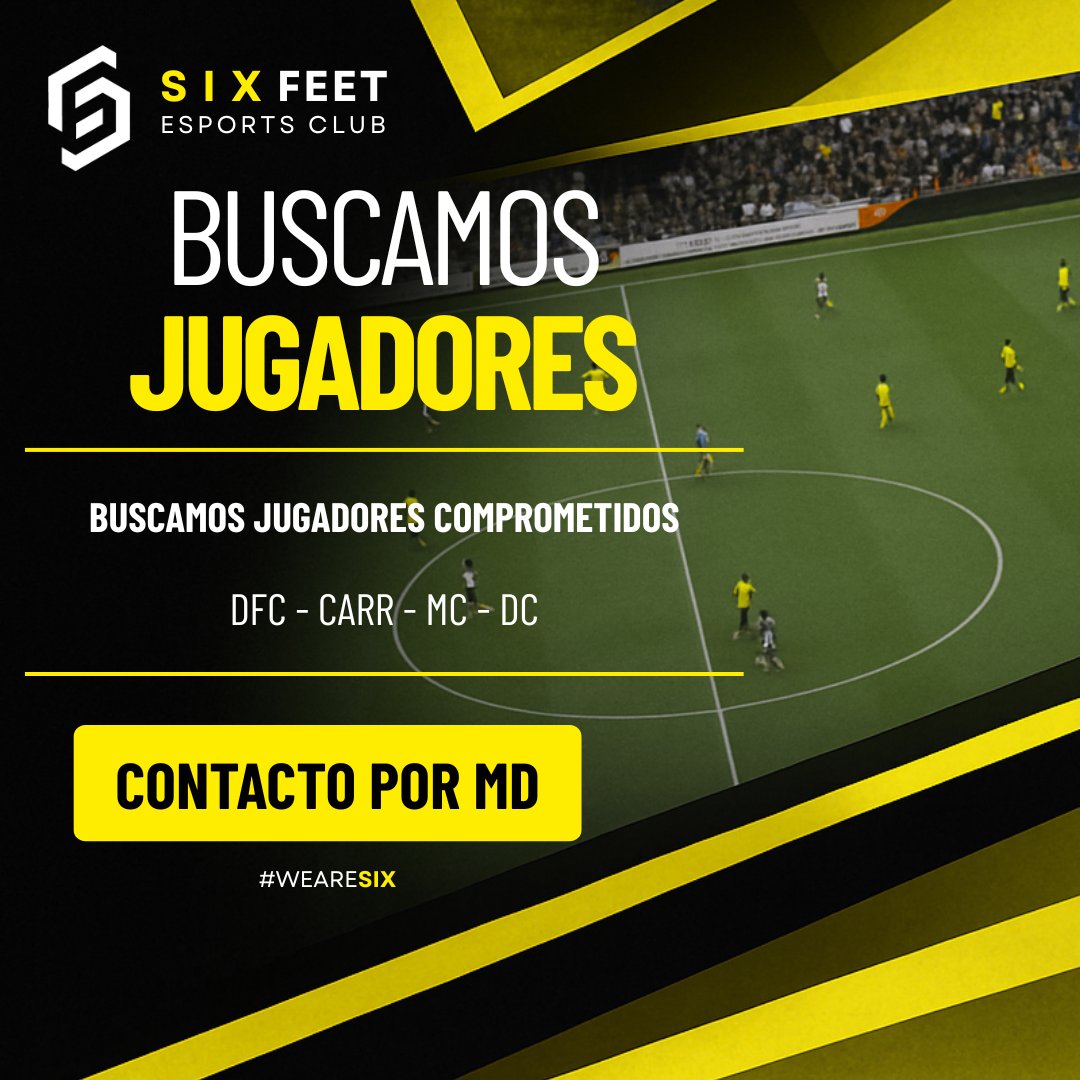 Empezamos la búsqueda para reforzar el equipo!🚨

Si valoras el juego en equipo por encima de todo, este es tu sitio 💪

<a href="/_chocolate3000/">AYUDAS FIFA CHOCO3K🐦</a> <a href="/AyudaInfoClubes/">AYUDA • INFO • 3️⃣0️⃣0️⃣0️⃣</a> <a href="/AyudanteSports/">AyudanteSports</a> 
 #WEARESIX