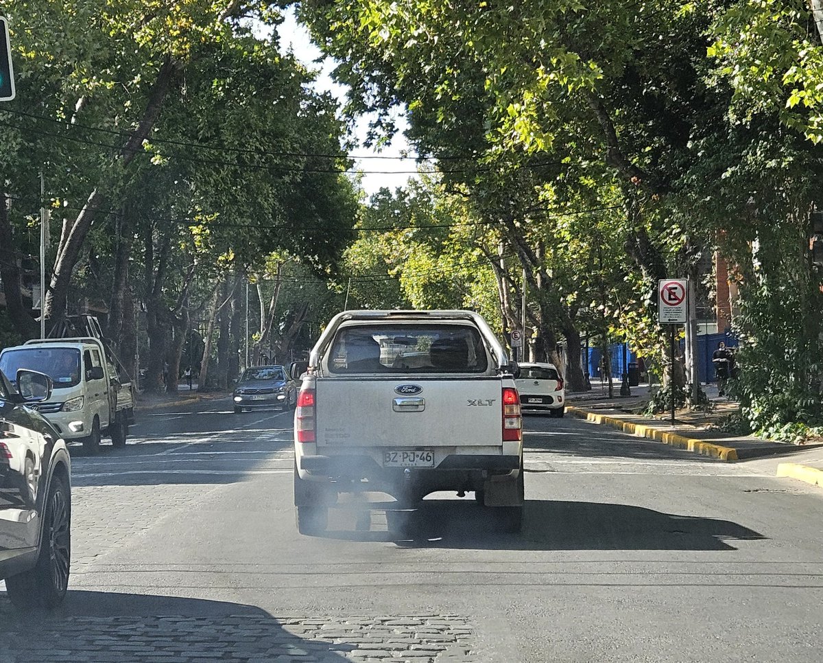 Un nubarrón de petróleo quemado... ¿dónde se puede denunciar algo así? ¿Por qué tiene permiso de circulación?
