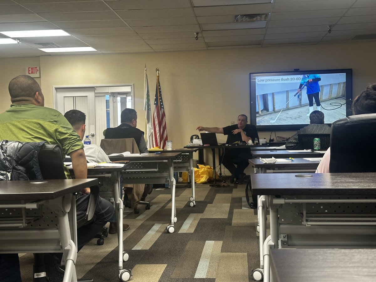 theIICRC's tweet image. 💪 Happy to host an Applied Microbial Remediation Technician (AMRT) course recently at the Global Resource Center. Students tackled the course material by going over best practices, reviewing course material, and participating in hands on training. 📚 
#IICRC #AMRT #Mold