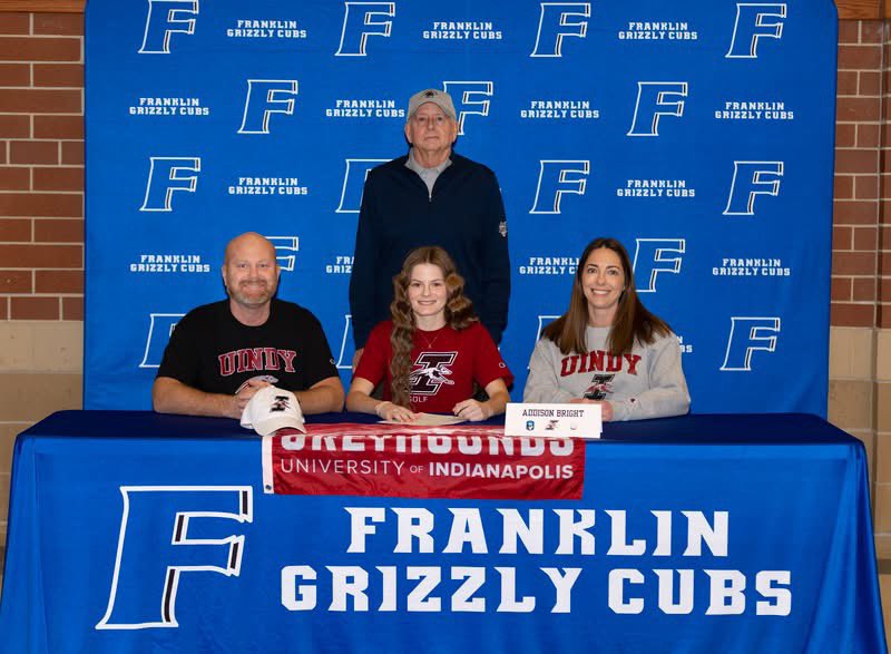 tedbishop38pga's tweet photo. Addi Bright joins a formidable group of @FranklinGolf1 players since 2021 to play at collegiate level. It’s a very small percentage of high school athletes who accomplish this feat. In my opinion, Addi is one of the ten best female golfers ever for @GoGrizzlyCubs  My Top 10 ? 😎 https://t.co/J6jJmhvgBF