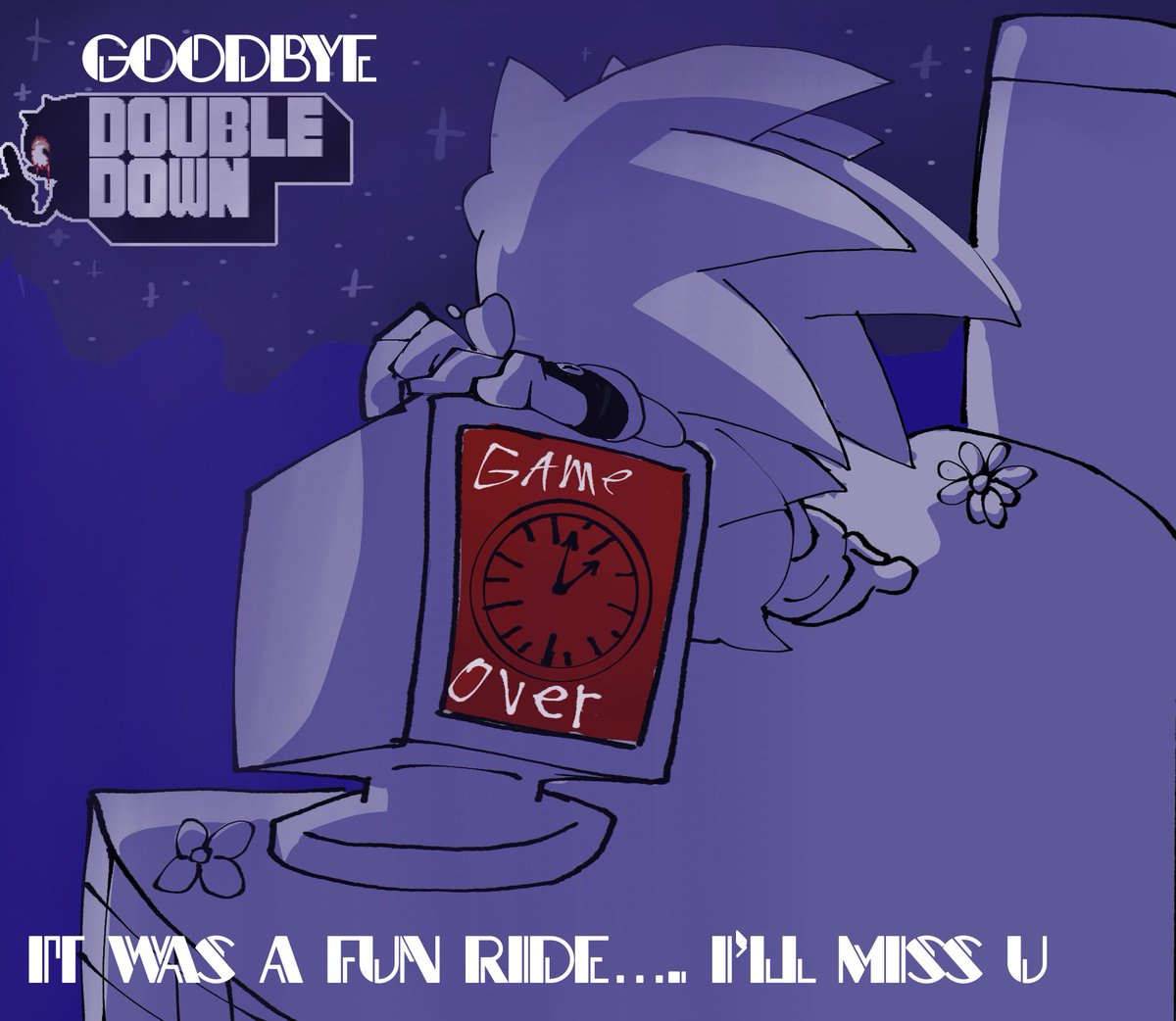 geggyamougus's tweet photo. #PendriveAzul #elpendriveazul #pendriveazul #execommunity #exesoubledown
Fnf:Exe double down has been officially cancelled. I’ll miss u 😔 https://t.co/fNyR8gbxCS