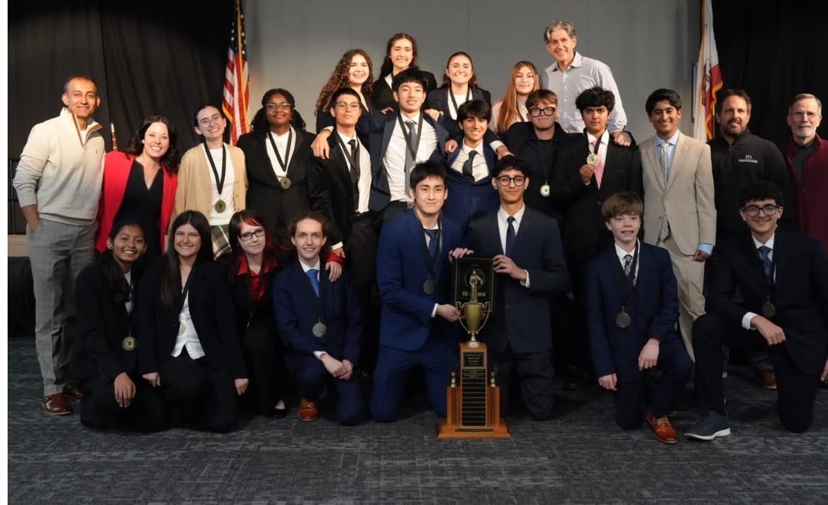 StanislausCourt's tweet photo. The 42nd Mock Trial Championship was held Feb 3, featuring Gregori High and Turlock High. The Scott Steffen Championship Trophy was awarded to Gregori. Judge Villalobos presided and Judge Israels presented The Wray Ladine Inn of Court Spirit of Stanislaus County Mock Trial Award. https://t.co/XnyTmcAQxQ