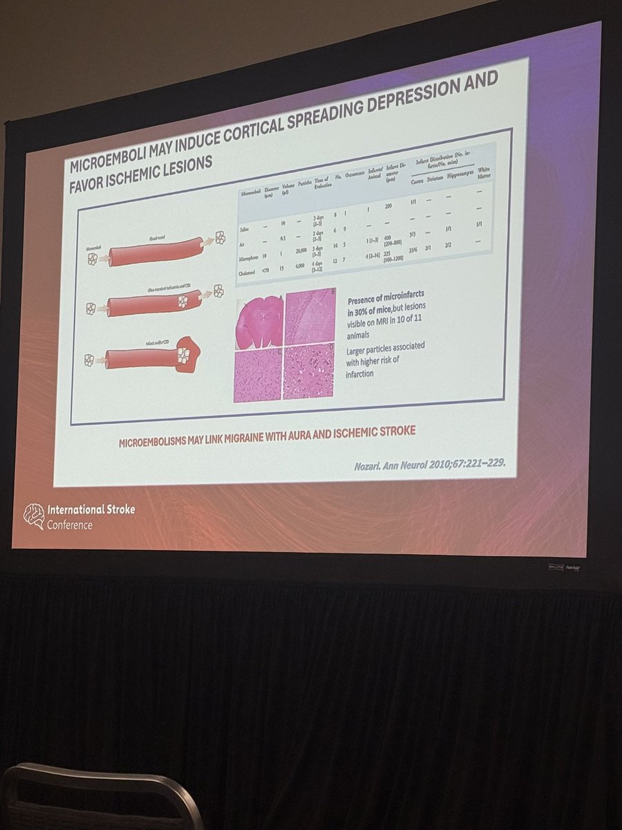 alebcruz's tweet image. ⚡️Migraine and Stroke 
Several studies describe this relationship. Why? 
🎲 Data demonstrated high association with PFO. As well as microemboli causing cortical depolarization. 
📈 Woman are in higher risk. Consider also CHC, pregnancy and AFib. 
#ISC26 @StrokeAHA_ASA