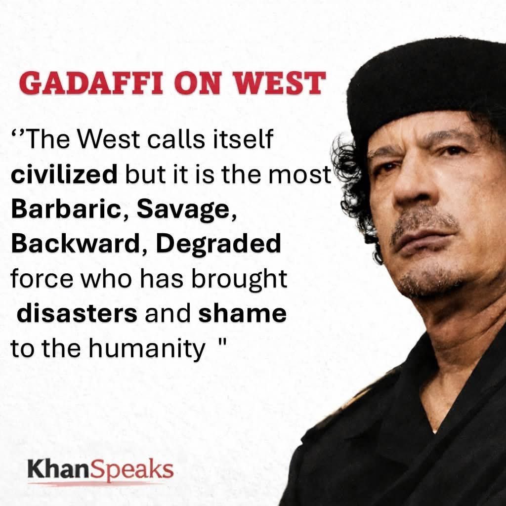 Emeliarjl's tweet image. March 2008 - Arab League Summit
Gaddafi targeted the west by calling it Barbaric,
Savage, Backward, Degraded who has brought
disasters and shame to humanity
Power without accountability always rots in the dark.

Years later, the Epstein files didn’t reveal something new,
they…