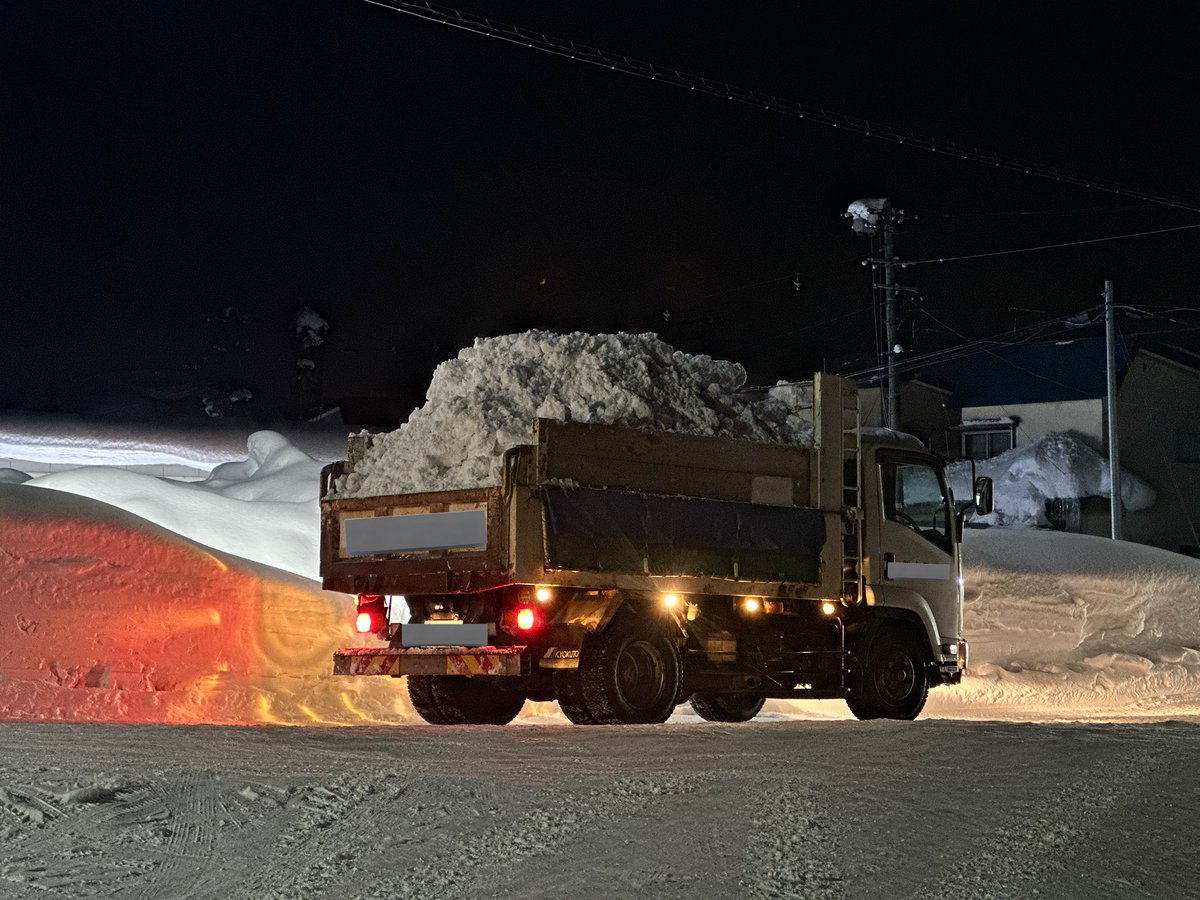 青森市の会社・店舗に休業補償金を支払い1日休業にして、その1日で一気に朝から除排雪を進める。

市民の車での外出は原則禁止、ダンプ優先の日。

自宅周辺は市民で除雪し、排雪は業者さんにお願いする。

国と県にも相談して資金補助してもらって一日だけでも「公式除雪日」を作るとかどうでしょう？