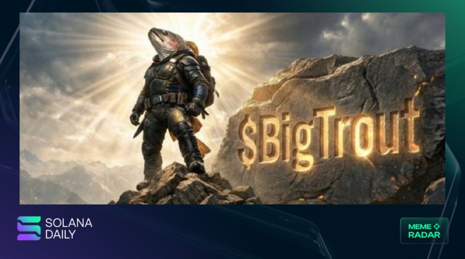solana_daily's tweet photo. $BIGTROUT – $4.8M MCap

CA: EKwF2HD6X4rHHr4322EJeK9QBGkqhpHZQSanSUmWkecG

$BIGTROUT represents a legendary OG crypto whale.

It is portrayed as a giant armored trout, a hybrid between a fish and a warrior, with lore telling stories of legendary trades such as shorting SOL from $230 down to $90.

The community currently has 2K+ members.

#