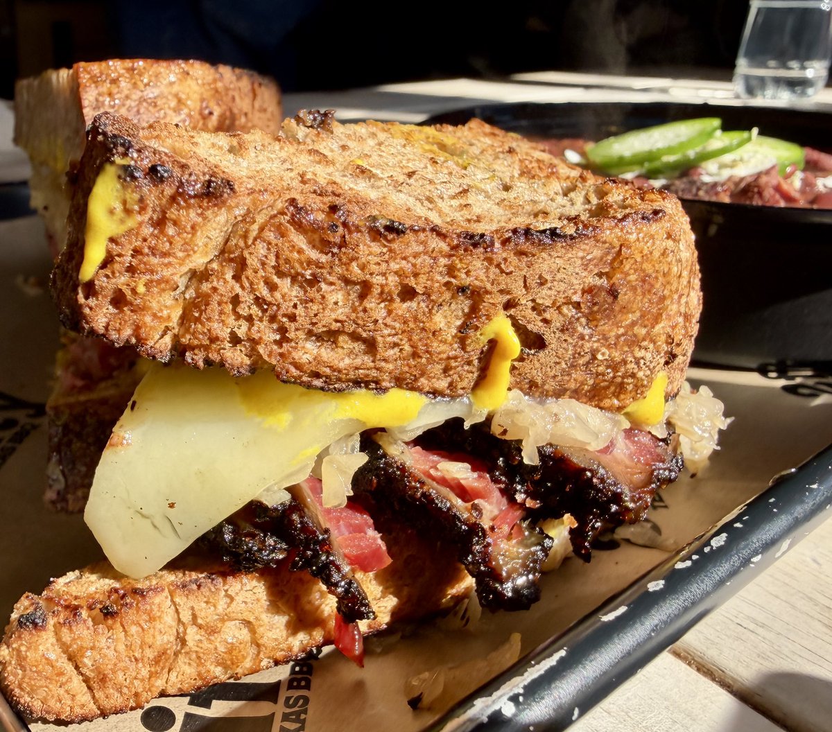 rickeatsdc's tweet photo. Just a reminder that the best pastrami in the DMV isn’t served at a deli. It’s the Thursday special at 2Fifty Texas BBQ. And the kicker is the rye bread is from the excellent Manifest Bakery across the road. https://t.co/qSxt2GjNXj