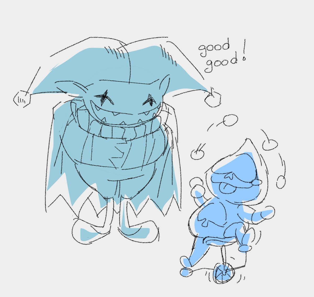 deltarisuet's tweet image. jevil post
#deltarune