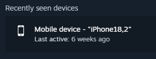 sofkangelic's tweet image. why does steam think i have an iphone that doesnt exsist