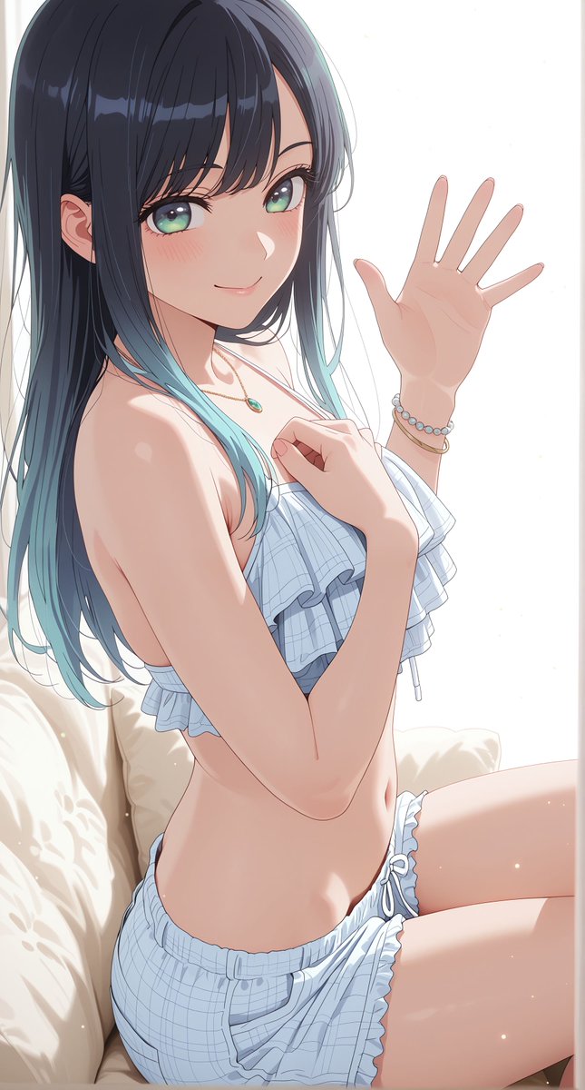 黒川あかね 「行ってらっしゃい✋”」 🐶キャミ×ショーパンな、 あかね