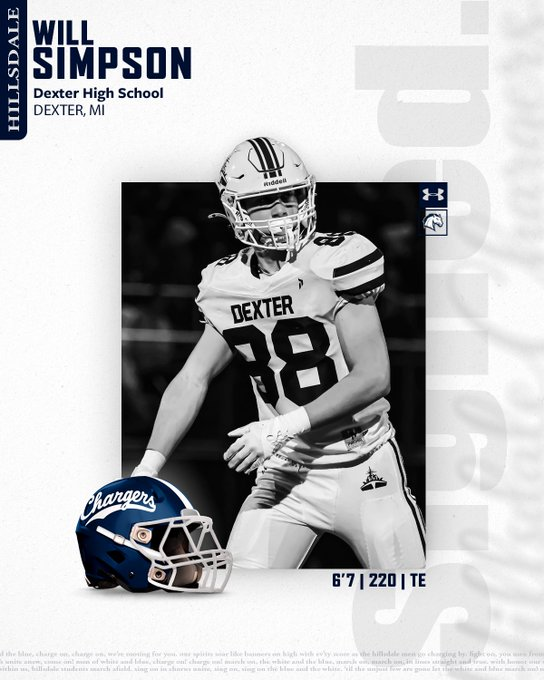 TheD_Zone's tweet photo. Dexter 2026 TE/DE William Simpson has signed with Hillsdale

https://t.co/P3zyECxRCT

@SimpsonWilliam0 @DreadStrong @Hillsdale_FB https://t.co/wew4UtH3gl