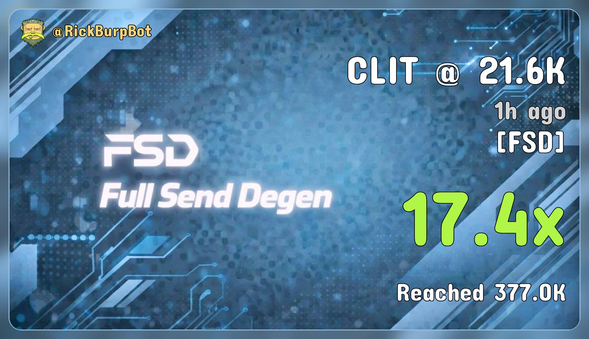 FullSendDegen's tweet photo. Markets down? Nobody told us

17x $Clit 

4ZR1R4oW9B4Ufr15FDVLoEx3rhU7YKFTDL8qgAFPpump https://t.co/YrZis9Nvtv