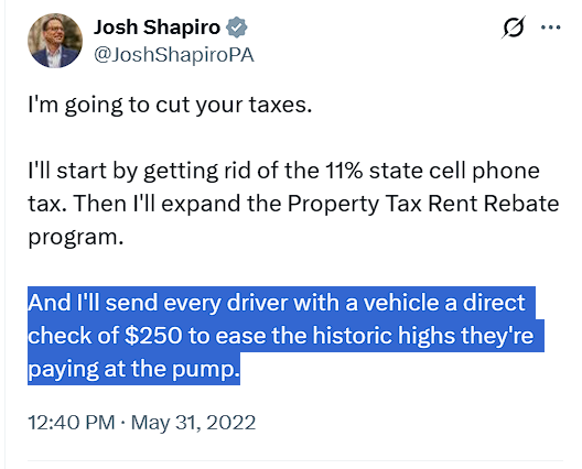 CheeseSpiff's tweet photo. @JoshShapiroPA Ah, the things Josh Shapiro will say when an election is looming!

#RippedOff 
https://t.co/YYHDyEtJj4 https://t.co/Fpf8ZWPZ4l