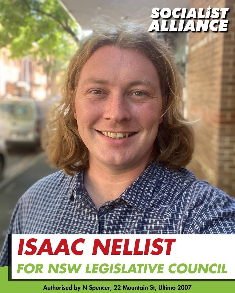 Socialist Alliance has pre-selected an initial team of four candidates for the NSW Legislative Council in the March 2027 elections. 
Authorised by N. Spencer, 22 Mountain St, Ultimo 2007 

#socialistalliance #nswelection2027 #peoplebeforeprofit