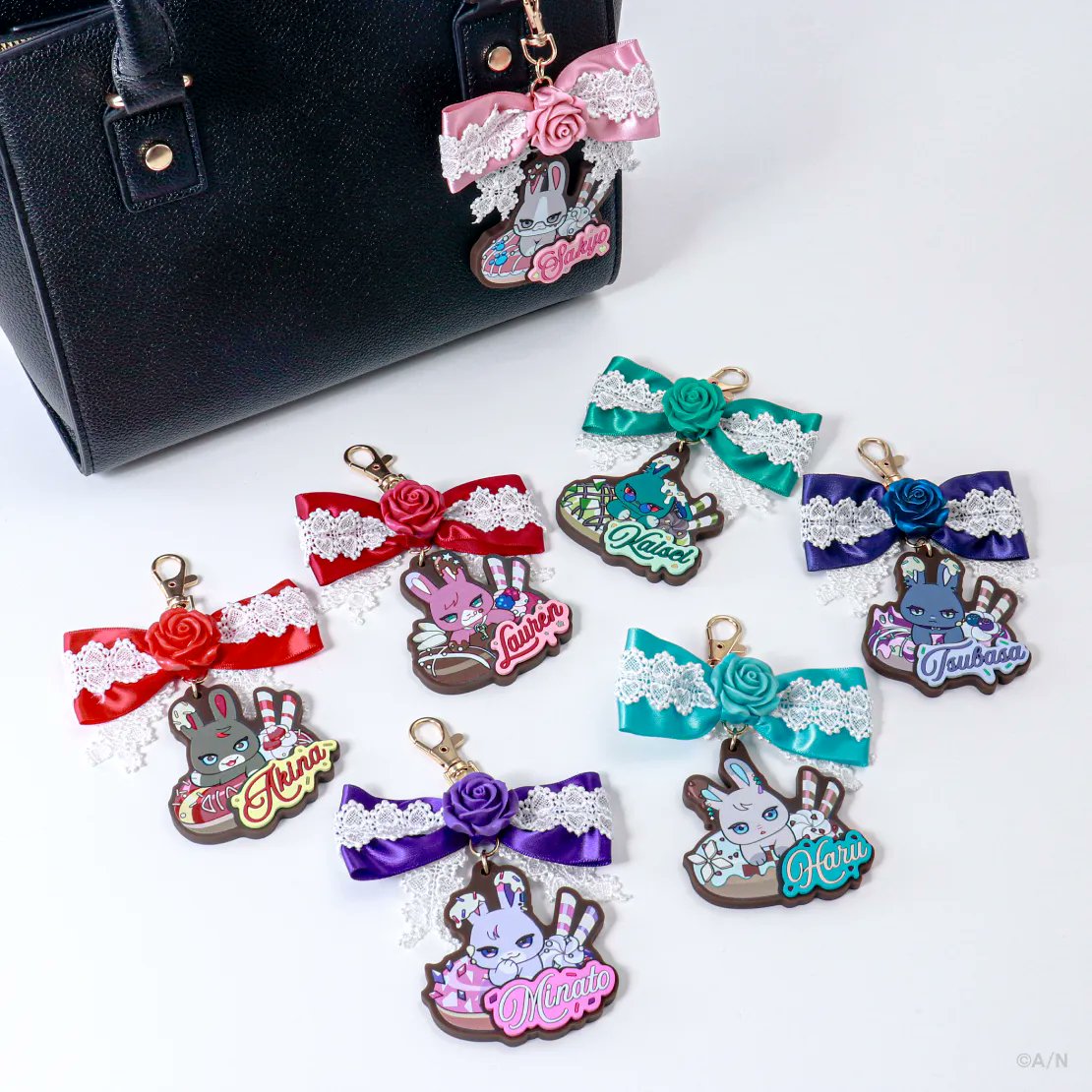 OPEN PO Nijisanji Rose Valentine Goods 💰Ribbon Bag Charm 310K