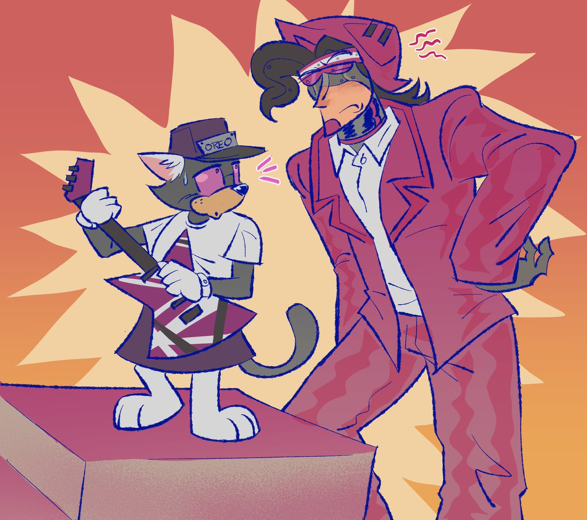 baztarddslasher's tweet photo. Another little art trade this time for @/Sakamoreo !! https://t.co/Szl7r6pQg5