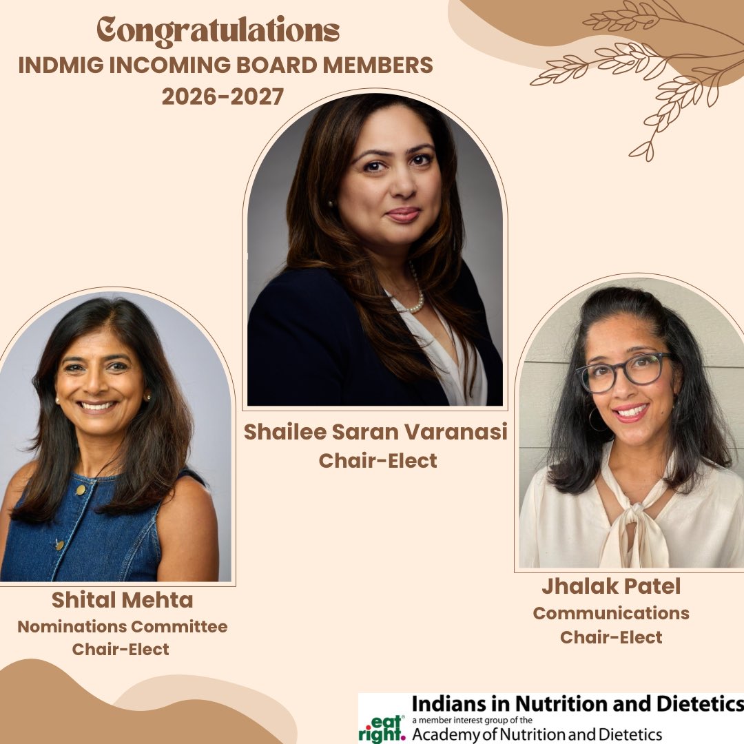 Indians in Nutrition and Dietetics tweet media