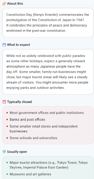 fayhecode's tweet image. Day 49 - Improved my trip planner with infos about holidays before you plan: no more "WTF everything is closed" when you arrive.

Also happy I could try Opus 4.6 even if it's already down.