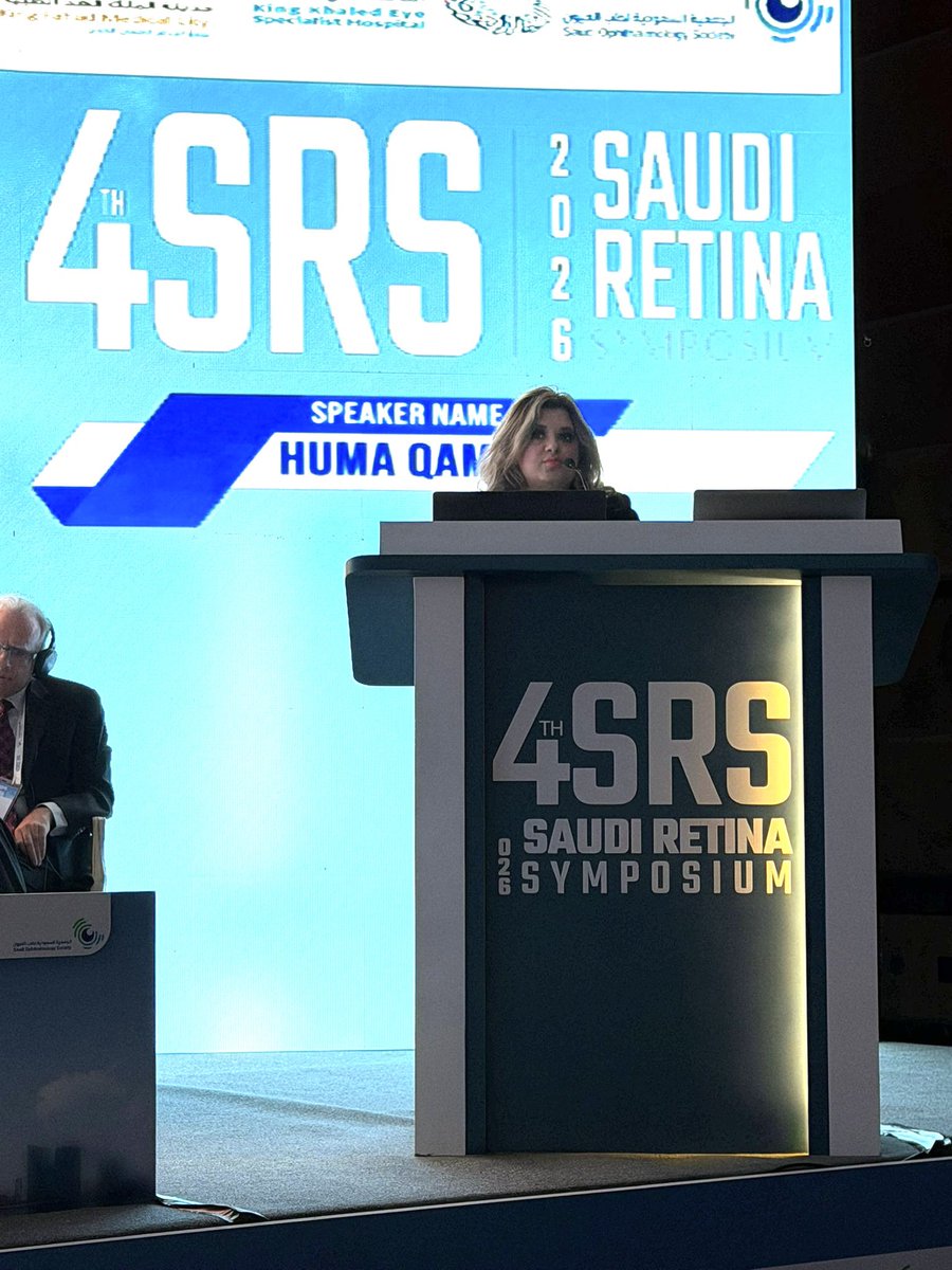 drhumaqamar's tweet image. Honored to present at 4th Saudi Retina Symposium 2026, Jeddah KSA!!!
@SRS_SaudiRetina