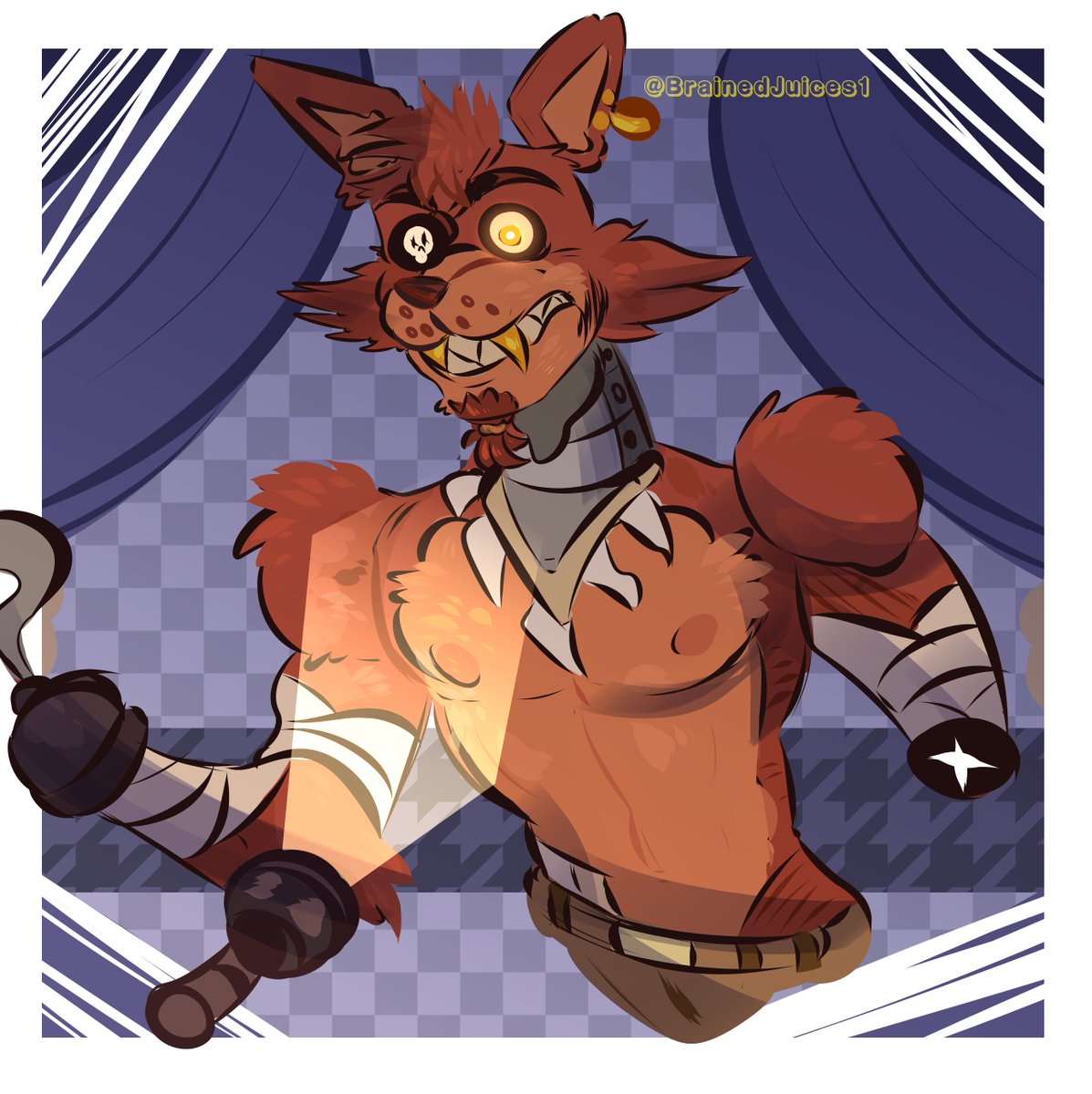 Out of ideas so tried to doodle the same foxy drawing thing for the 3rd time... #Fnaf #fnaffanart #fnafart #FiveNightsAtFreeddys #Foxy #foxyfnaf