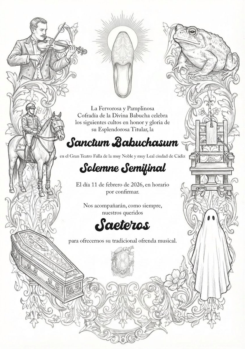 La Cofradia de la Divina Babucha informa.