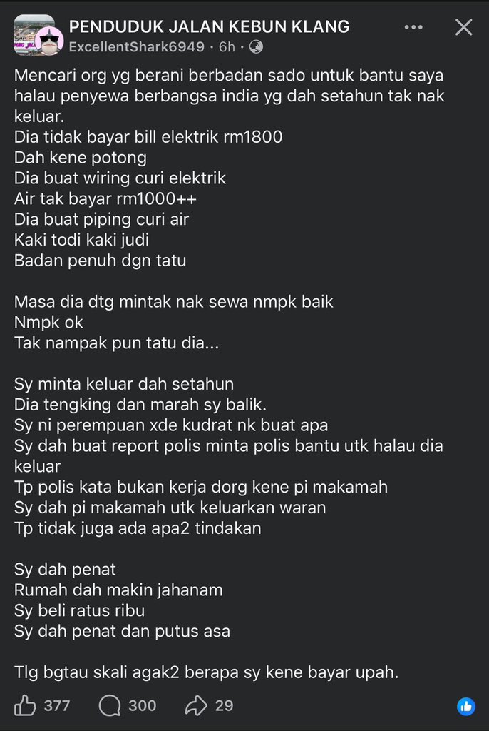 rabbaniahmad_'s tweet image. kesian akak ni. akak ni dah ikut saluran yang betul dah. tapi takde apa2 tindakan pun yang di ambil. selemah itu ke undang2 kat negara kita ni?😢