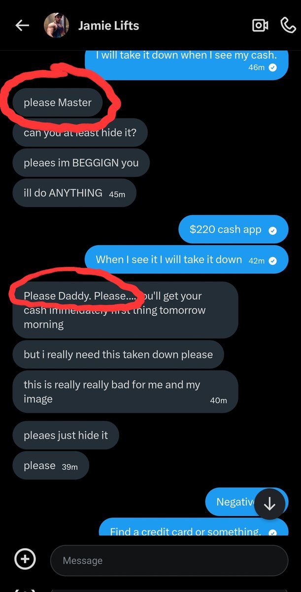 FindomAlphaOne's tweet image. Further evidence that @jamielift / @jamieliftsbacup is a beta f*g....

Do not serve those accounts, he is a fraud.