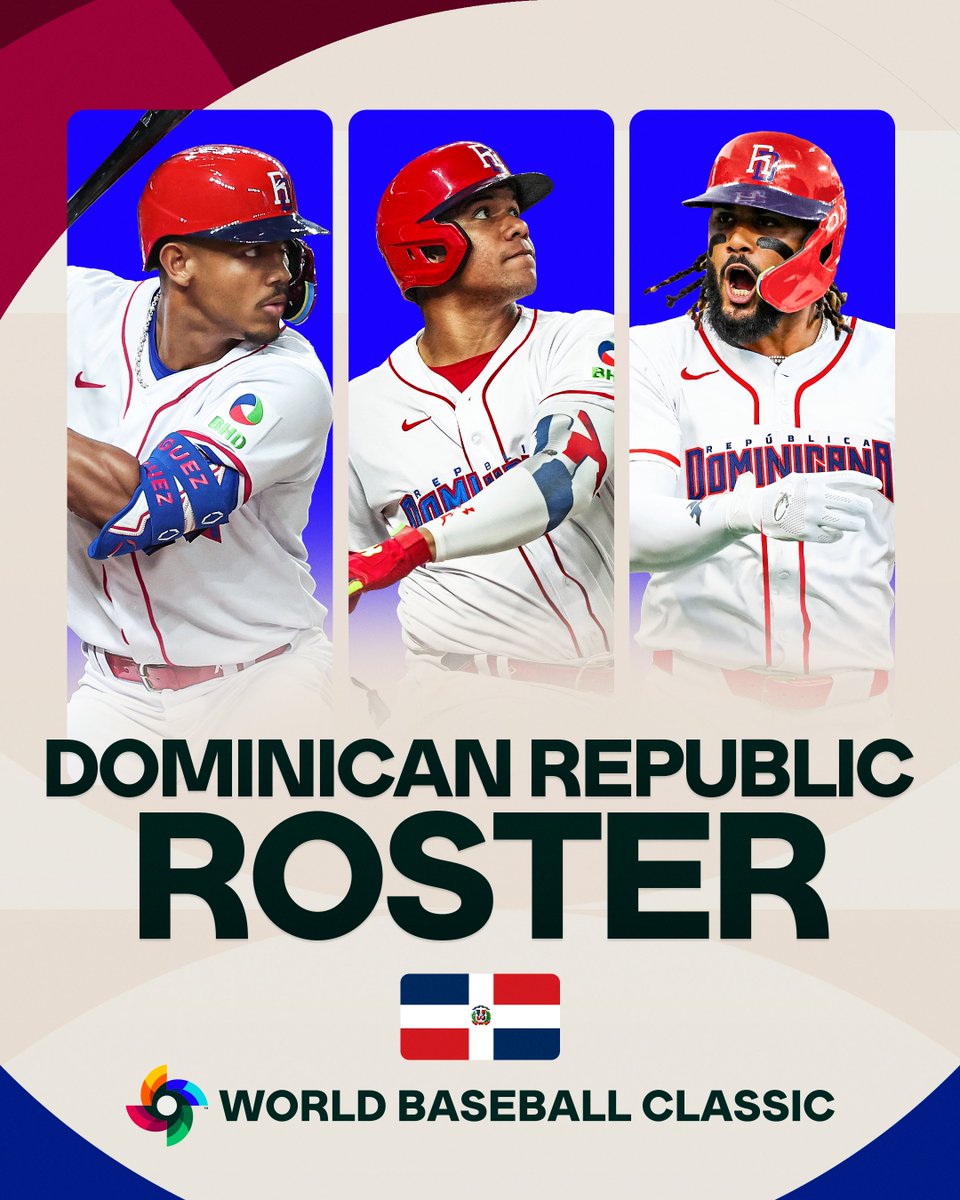 Team Dominican Republic’s #WorldBaseballClassic roster has been officially announced! 🇩🇴

FULL ROSTER: atmlb.com/4qiv2SI