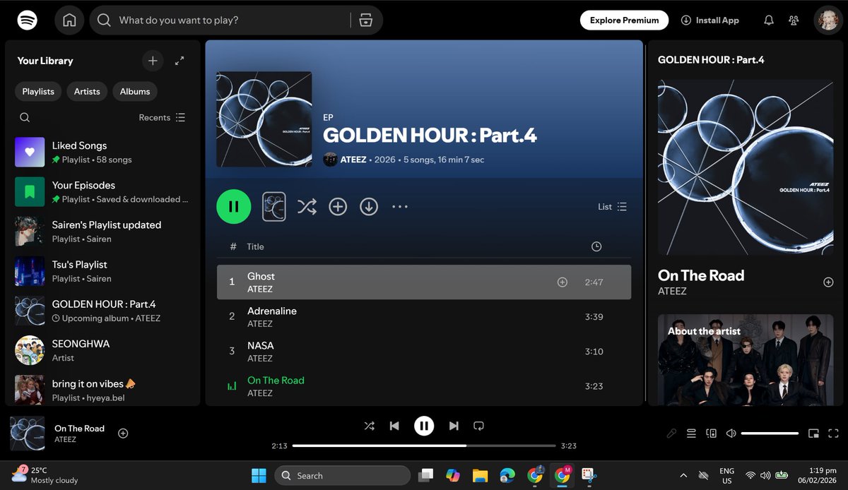 Perks of being homeschooled? No one complaining about my study playlist hehe😆

#ATEEZOnAdrenaline #GOLDENHOUR_Part4 #Adrenaline #ATEEZ