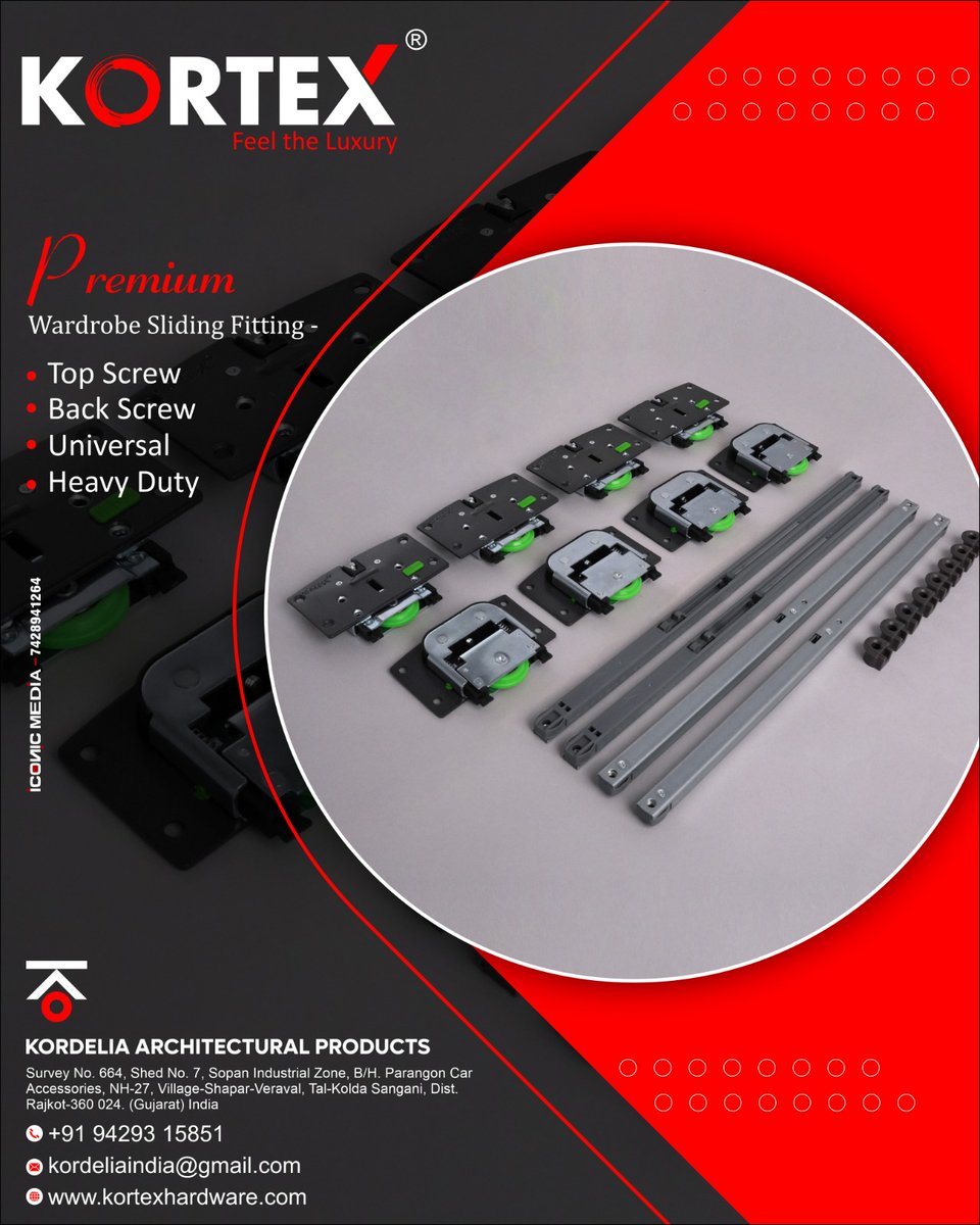 *Collection Of Biggest Range Of Kitchen Furniture*

For inquiry via WhatsApp click:- V-O-H.short.gy/91-9429315851

*KORDELIA ARCHITECTURAL PRODUCTS (RAJKOT)* 

Contact:
Mr. Ashok Shobhasana - +91 94293 15851 

Email: kordeliaindia@gmail.com