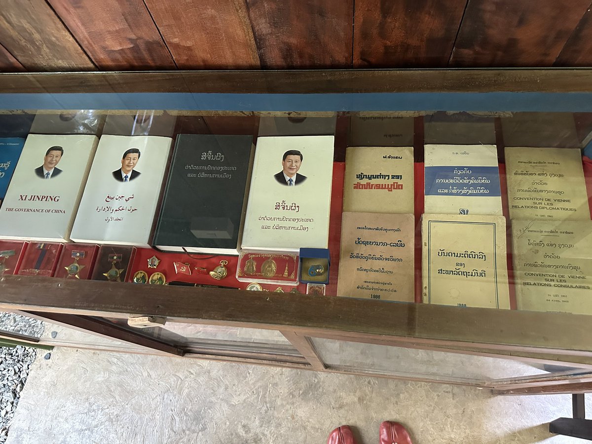 Souvie's tweet image. New communist theme cafe opened in Laos!