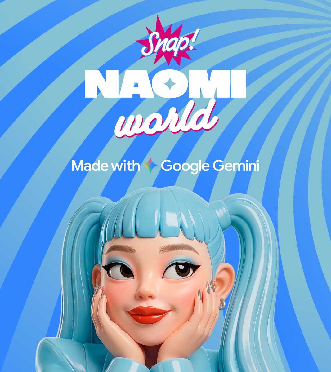 🩵Google Geminiブース🩵 公演当日は、22ゲート前に 「Snap! Naomi
