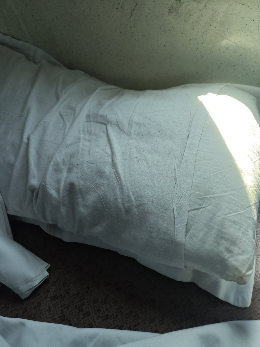 Rocksipundash's tweet photo. @IRCTCofficial @RailMinIndia @Central_Railway Train number 12503/AGTL HUMSAFAR. I have a used pillow and bedsheet in this train. Please get me a clean one. My mobile number is 9798810906. PNR 4432854300. Seat number B9 36. https://t.co/AUvN5orXgQ