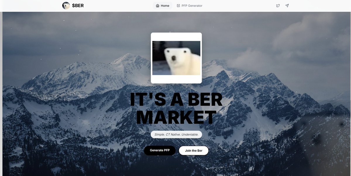 jackduval's tweet image. website just went live, with pfp generator👇

bercoin.club

just hit top 3 on dex btw within the first few hours... speed running listings, spaces, trending, + more