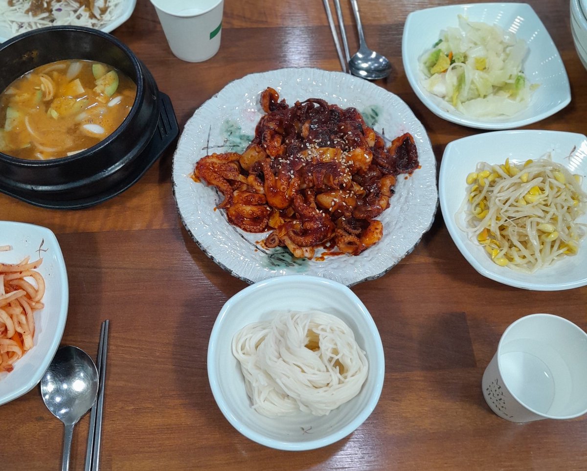 A soft and a little hot stir-fried octopus is sometimes a delicious treat. Now you do have a tasty face.