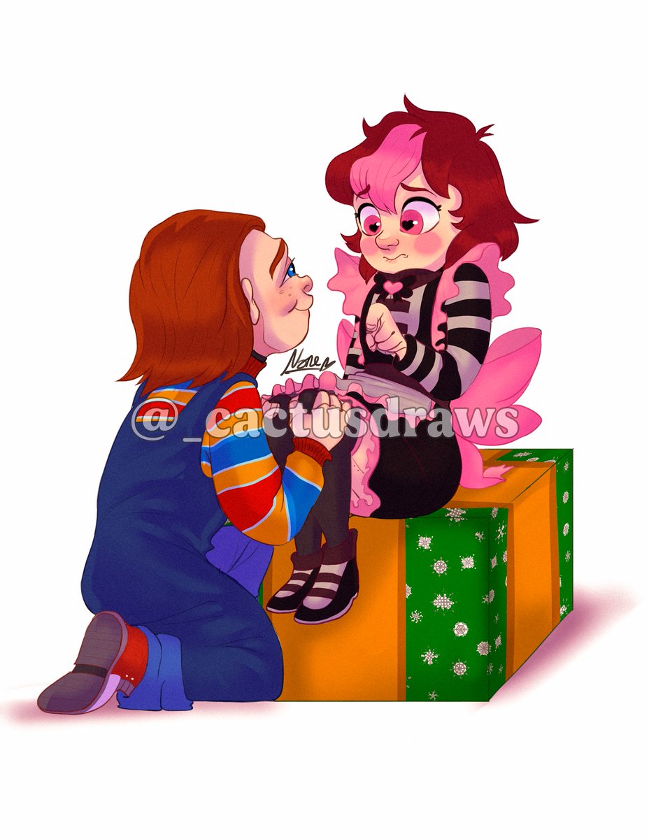 NareMartinez3's tweet photo. New commission for my dear friend @Sammi_Samuel_0 especially for Valentine's Day❤️
#Commission #commissionsopen #ValentinesDay2026 #childsplay2019 #buddioc https://t.co/yeWVvvlgjm