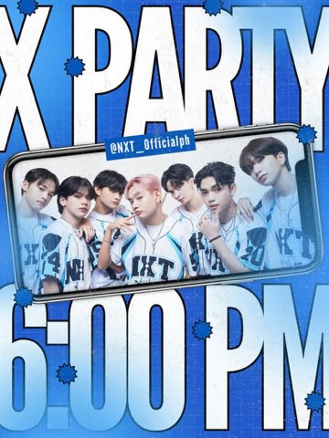 [📱] NXT X PARTY

Surprise! At dahil miss na namin kayo, let's have an even more goody goody good time at our X party tonight at 6 PM ✨

Remember to use our tags below when posting. See you later, everyone! 🩵

NXT PRE DEBUT LAUNCH
#NXT #NXTPreDebut #GoodyGoodyGood