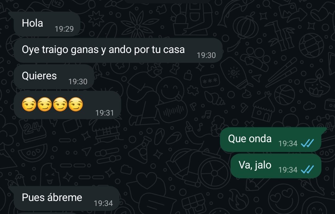 Mensajes que dan gusto. 😈😈😈😈
