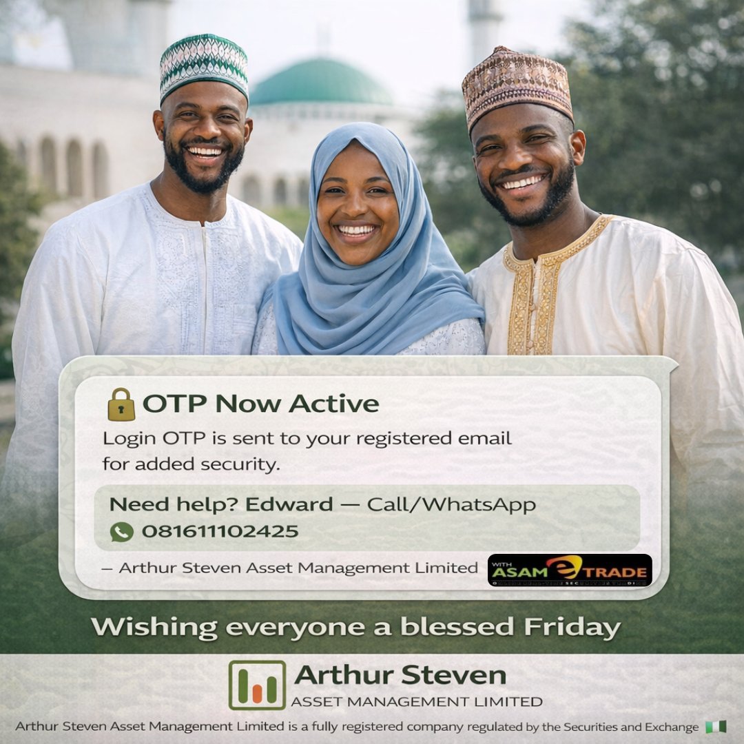 🔐 Extra security is now active.

Your trading account login now requires an OTP sent to your registered email.