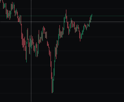 This is a zoomed in fractal of a "V- shaped recovery"

Riddle me this.

What would happen if you zoomed out across a long enough time horizon?