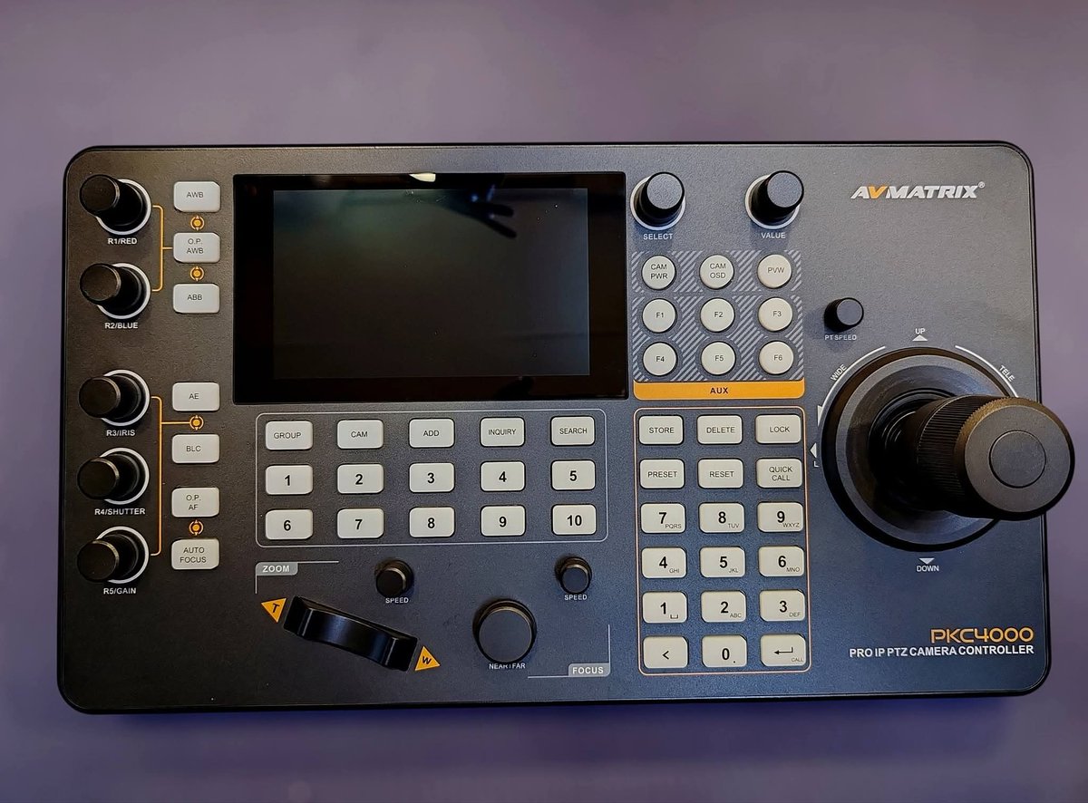 TechNuggetsKE's tweet image. ➢AVMATRIX PKC4000- NDI  PTZ Camera Controller
➢AVMATRIX PKC4000- IP  PTZ Camera Controller

#AVMATRIX #AVMATRIXKenya #VideoSwitcher #LiveProduction #BroadcastGear #matrixswitcher #technology  #avsolutions   #avtechnology #proav #audiovisual #audio    #switcher #huddleroom