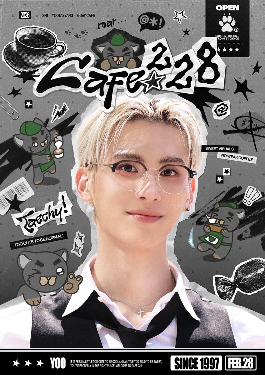 projecT_0228's tweet image. *

𝟤𝟢𝟤𝟨 𝖲𝖥𝟫 𝖸𝖮𝖮𝖳𝖠𝖤𝖸𝖠𝖭𝖦 𝖡-𝖣𝖠𝖸 𝗉𝗋𝗈𝗃𝖾𝖼𝗧-𝖡

𝟏𝟗𝟗𝟕 𝐒𝐓𝐑𝐄𝐄𝐓
𝖢𝖠𝖥𝖤 𝖤𝖵𝖤𝖭𝖳 「 𝗖𝗮𝗳𝗲𝟮𝟮𝟴 」

𝟤𝟨.𝟢𝟤.𝟤𝟩 - 𝟤𝟨.𝟢𝟥.𝟢𝟤
카페서울숲

#1997STREET #The_Youth
#유태양 #YOOTAEYANG #ユテヤン 
#SF9 #에스에프나인