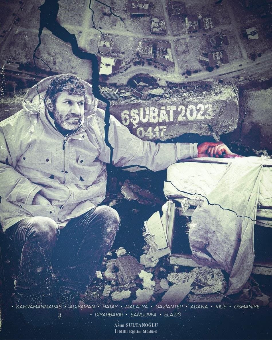 ASIM_SULTANOGLU's tweet photo. Milletimizi derin bir acıya sürükleyen Asrın Felaketi 6 Şubat depremlerinin 3. yıl dönümünde, hayatını kaybeden vatandaşımızlarımızı rahmetle anıyor, kederli ailelerimize ve aziz milletimize başsağlığı ve sabır diliyorum. Allah, ülkemize bir daha böyle acılar yaşatmasın. https://t.co/CB4oolU1CZ