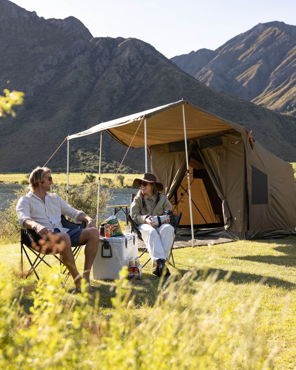 TheOztentGroup's tweet image. Camp dialled in, under the ranges at Moke Lake, Queenstown, New Zealand.⁠
⁠
📷 @camp.easy.nz⁠
⁠
#oztent | #discovermore | #30secondtent