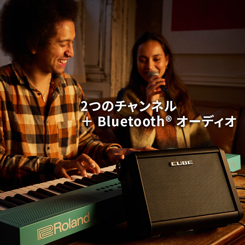 MyRoland's tweet photo. \明日発売📣/
軽量、コンパクト、パワフル!
楽器用アンプ「CUBE Street MINI」2/7(土)発売🎉
・2.1スピーカーシステムによる迫力あるサウンド
・2つのチャンネル+Bluetooth® オーディオ
・最大 7 時間駆動の充電式バッテリー
屋内外で、ソロやデュオでのパフォーマンスを楽しめます♩
