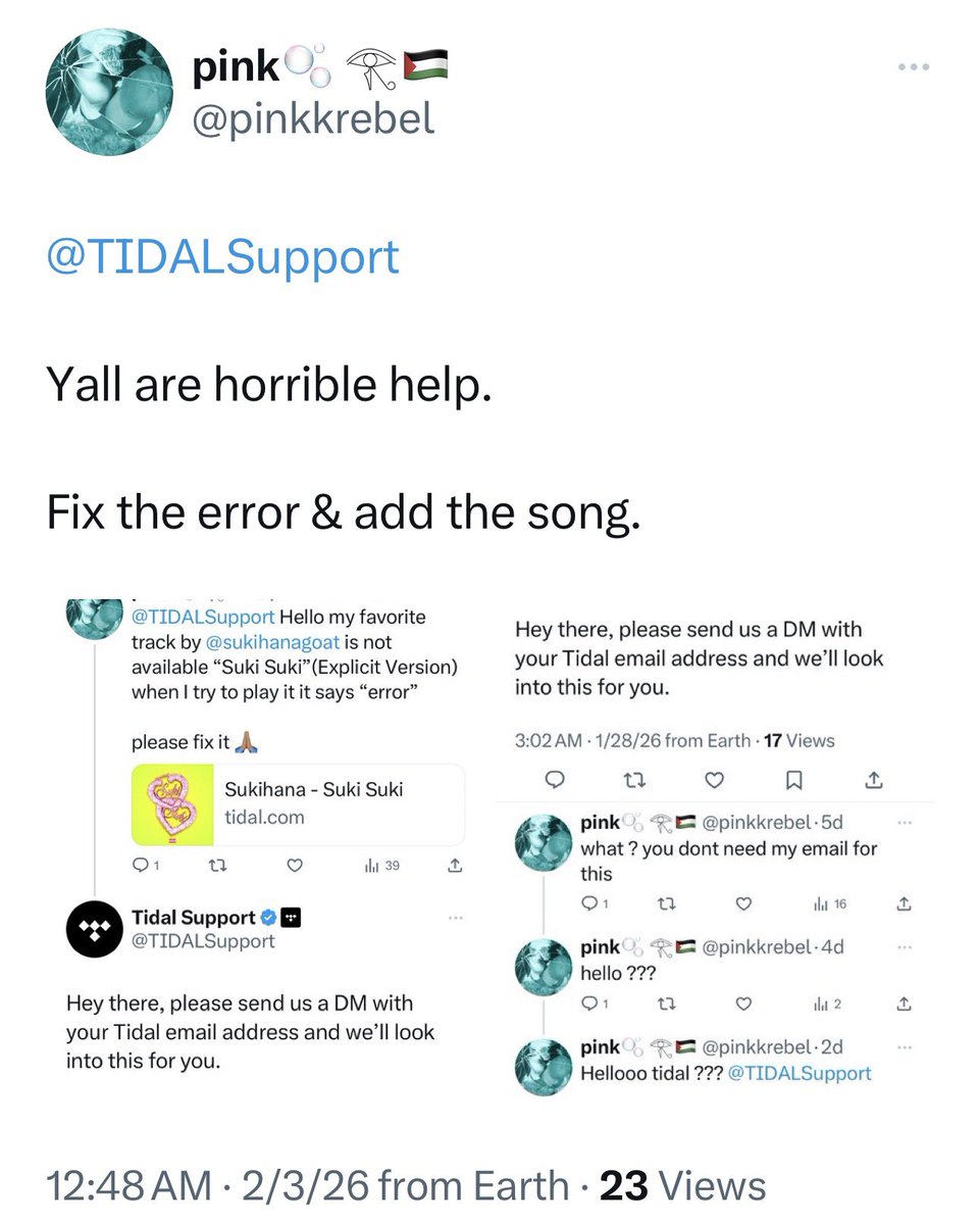 pink🫧 𓂀🇵🇸 tweet media